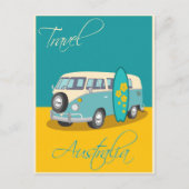 Vintag Australien Reiseplakat Postkarte (Vorderseite)