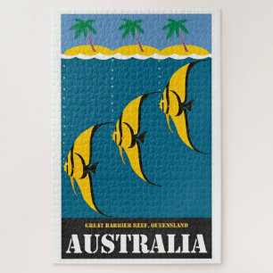 Vintag Australien Reisevorführung Puzzle