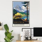 Vintag Austria Travel Classic Poster (Heimbüro)