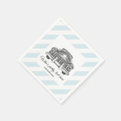 Vintag, Auto, antike Autos, Cocktailpapier Napkins Serviette (Ecke)