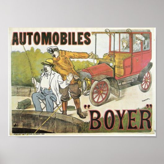 Vintag Automobiles Boyer Poster (Vorne)