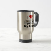 Vintag Avion Stainless Travel Mug Reisebecher (VorderseiteRechts)