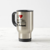 Vintag Avion Stainless Travel Mug Reisebecher (Vorderseite Links)