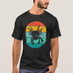 Vintag Axolotl Sunset Mexican Salamander Axolotl T-Shirt