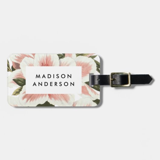 Vintag Azalea Gepäckanhänger (Vorderseite horizontal)