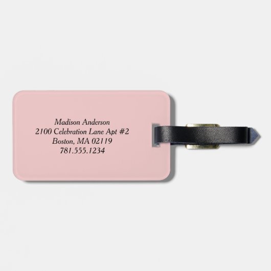 Vintag Azalea Gepäckanhänger (Rückseite horizontal)