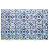 Vintag Azulejo Tile Floral Pattern Stoff (Fat Quarter (45,7 x 55,9 cm))