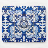 Vintag Azulejo Tile Pattern Mousepad (Vorne)