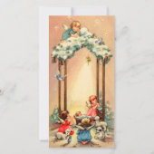 Vintag Baby Angels Krippe Weihnachten (Vorderseite)