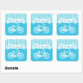Vintag Baby Boy Bicycle Shower Sticker (Blatt)