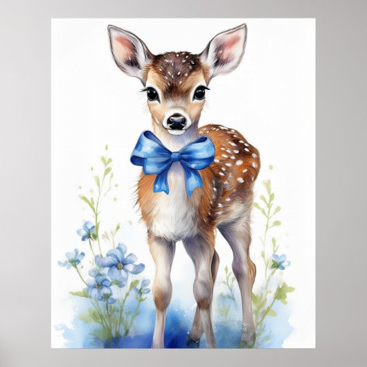 Vintag Baby Boy Deer 2 Poster (Vorne)
