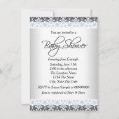 Vintag Baby Boy Dusche Einladung (Rückseite)