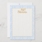 Vintag Baby Boy Prince Kinderdusche Einladung (Rückseite)