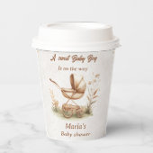 Vintag Baby Carriage Baby Dusche Pappbecher (Vorderseite)