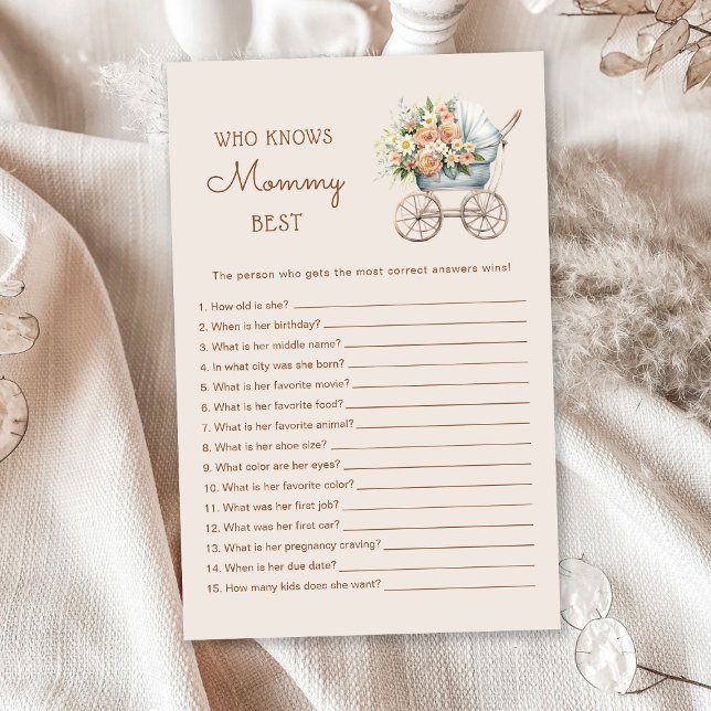 Vintag Baby Carriage Wer Mommy best Game kennt (Von Creator hochgeladen)