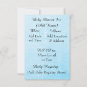 Vintag Baby Girl Baby Shower Einladungen (Rückseite)