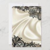 Vintag Baby Girl Babydusche Einladung (Rückseite)