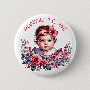 Vintag Baby Girl's Baby Shower   Tante Button