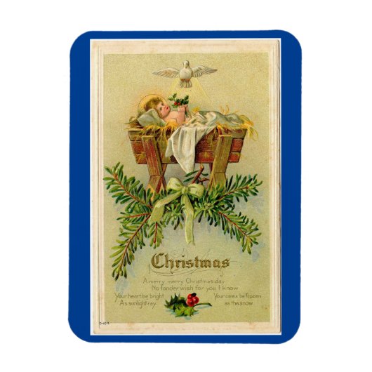 Vintag Baby Jesus Flexible Magnet (Vertikal)