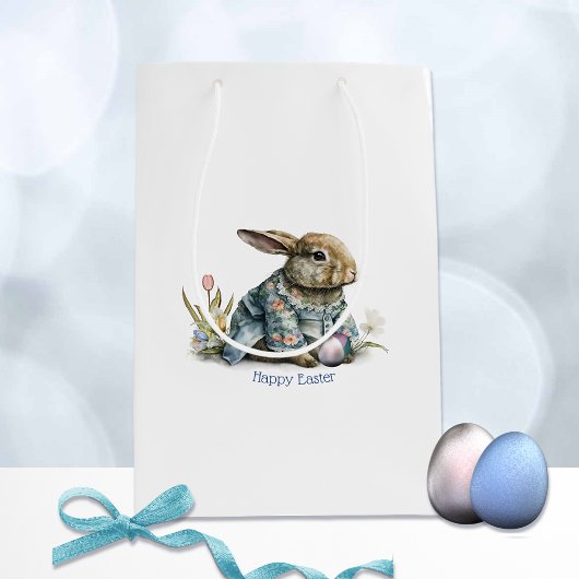 Vintag Baby Oaster Bunny Gift Bag Mittlere Geschenktüte