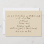 Vintag Baby Peter Pan Kinderdusche Einladung (Rückseite)