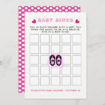 Vintag Baby Shoes Baby Shower Bingo Game