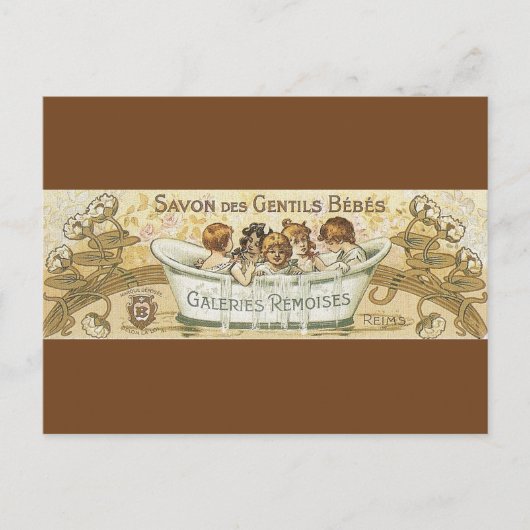 Vintag Baby Soap Ad Postkarte (Vorderseite)