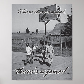 Vintag Backyard Basketball Poster