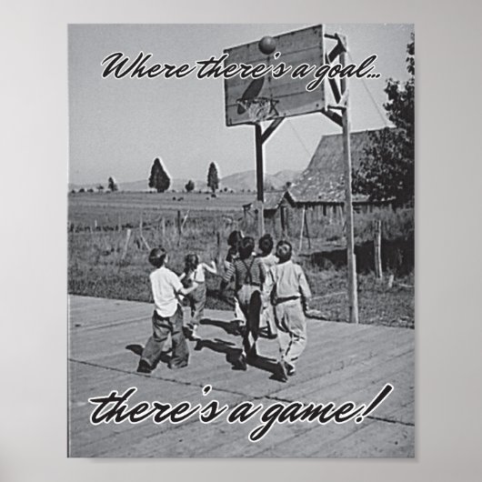 Vintag Backyard Basketball Poster (Vorne)