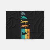 Vintag Badminton Evolution Shuttle Retro Badminto Fleecedecke (Vorderseite (Horizontal))