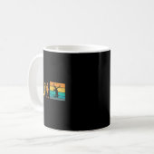 Vintag Badminton Evolution Shuttle Retro Badminto Kaffeetasse (Vorderseite Links)