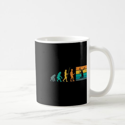 Vintag Badminton Evolution Shuttle Retro Badminto Kaffeetasse (Rechts)