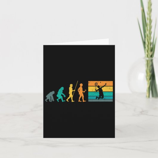 Vintag Badminton Evolution Shuttle Retro Badminto Karte (Vorderseite)