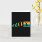 Vintag Badminton Evolution Shuttle Retro Badminto Karte (Gelbe Blume)