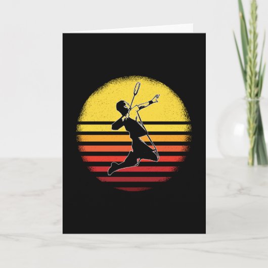 Vintag Badminton Karte (Vorderseite)