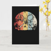 Vintag Badminton Karte (Gelbe Blume)