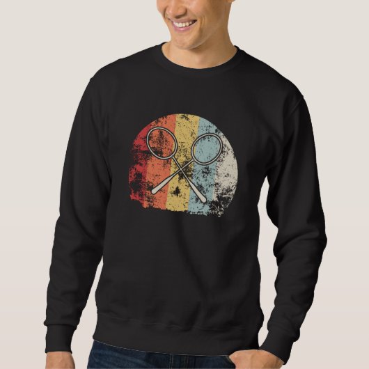 Vintag Badminton Sweatshirt (Vorderseite)