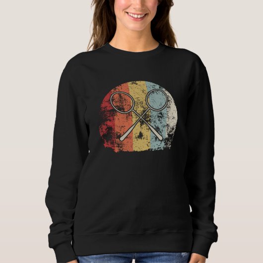 Vintag Badminton Sweatshirt (Vorderseite)