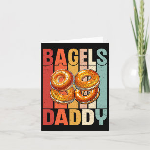 Vintag Bagel Daddy - Vatertag Bagel Lover Vater Karte