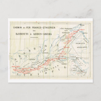 Vintag, Bahn? franco_äthiopisch Postkarte