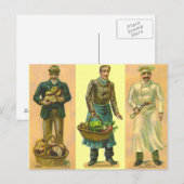 Vintag Baker Grocer Cook Postkarte (Vorne/Hinten)