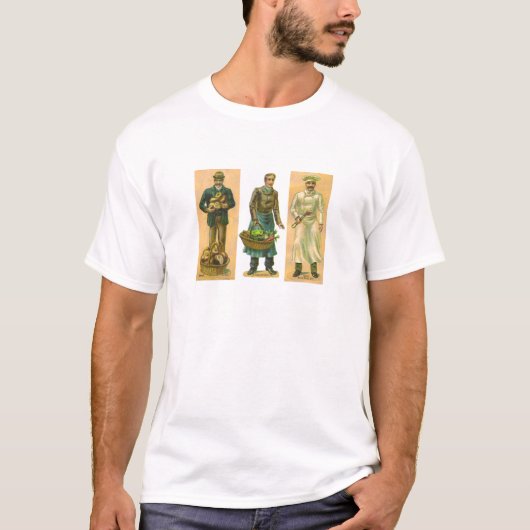 Vintag Baker Grocer Cook T-Shirt (Vorderseite)
