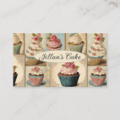 Vintag Baker Konditorei Koch Bäckerei Kuchen Visitenkarte (Vorderseite)