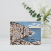 Vintag Bald Head Cliffs, York, Maine Postkarte (Stehend Vorderseite)