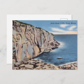 Vintag Bald Head Cliffs, York, Maine Postkarte (Vorne/Hinten)