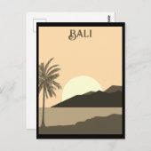Vintag Bali Indonesia Tropical Beach Travel Postkarte (Vorne/Hinten)