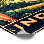 Vintag Bali Travel Poster (Ecke)