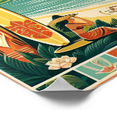 Vintag Bali Travel Poster (Ecke)