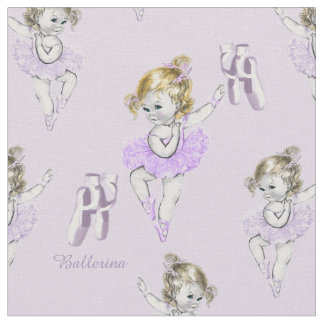Vintag Ballerina Baby Ballet Slippers Lavendel Stoff