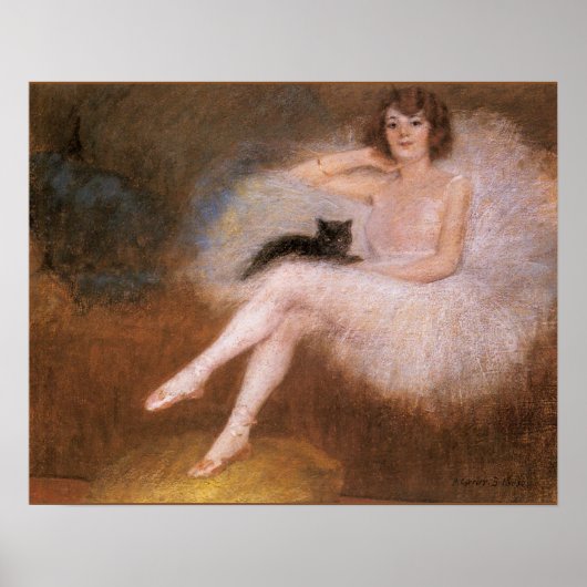 Vintag Ballerina Poster (Vorne)